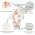 Jihqo Diaper Changing Pad Western Desert Landscape Portable Diaper Clutch with Built-in Pillow Travel Changing Mat