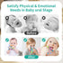 Baby Montessori Teething Toys for 0-6 6-12 Months, BPA Free Sensory Chew Rattle Toys for Newborn Infant Development