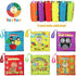 teytoy My First Soft Book, 6 PCS Nontoxic Fabric Baby Cloth Books, Early Education Toys for Toddler