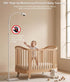 KWTCUOI 82" Adjustable Height Baby Monitor Floor Stand with Flexible Gooseneck - No Drill & Tool-Free,Sturdy Base,Fits