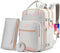 BAGPARKK Diaper Bag Backpack, Multi function Baby Bag with Portable Changing Pad,