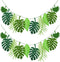 Tropical Leaf Banner, Hawaii Luau Party Leaves Garland, Summer Beach Theme Wedding Birthday Party Decor (2)