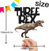 Three Rex Cake Topper - Dinosaur Dino Theme Decor Picks for Boys Girls 3rd Birthday Party Decorations