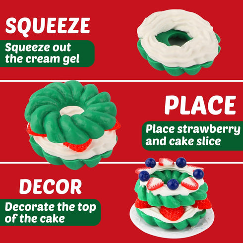 Set, 6+, Christmas Mini Food Craft Kits, Making Miniature Food and Mini Dessert Cup Craft DIY Replica Food Fun for Kids