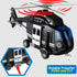 Liberty Imports Police Rescue Helicopter Friction Powered Toy Vehicle for Boys | Push and Go Chopper with Pretend Play