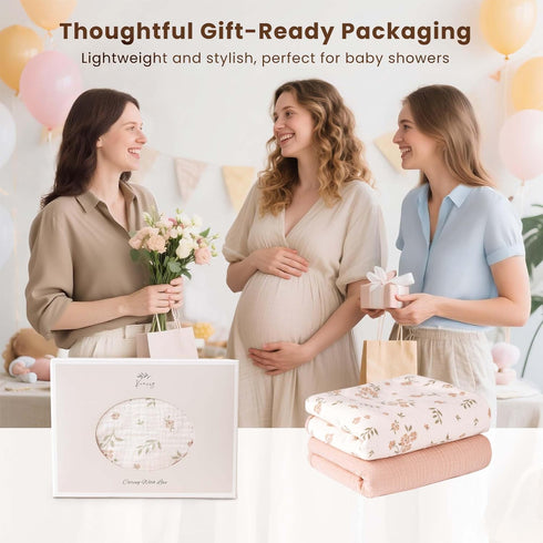 2 Pack 30"x 17", Konssy Waterproof Muslin Cotton Portable Changing Pad Soft & Foldable Baby Changing Mat Travel Pad