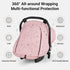 Metplus Winter Car Seat Cover Baby,Waterproof Carseat Covers Baby Boy Girl,Breathable Infant Car Seat Cover