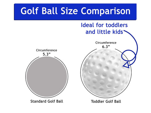 Botabee Kids Golf Set Toy - Pack of 6 Toddler & Little Kids Replacement Golf Balls, 2" Oversized Ball Toy