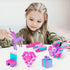 Classic Colors Building Bricks Set, 1000PCS Compatible with All Major Brands, Birthday Gift for Kids (Pink-Purple)