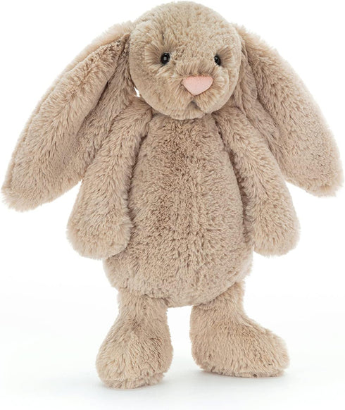 Jellycat Bashful Beige Bunny Stuffed Animal, Medium 12 inches - Classic Children's Gift