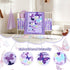 Set 3 Sets Sets Wowelife Butterfly Crib Bedding for Girls Piece Baby Girl Bedding Purple Nursery Crib Newborn, Infant