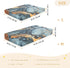 Bseiialft 52 28 Blue Black Gold Marble Crib Sheets for Boys Girls Soft and Breathable Cotton Baby Sheets for Standard
