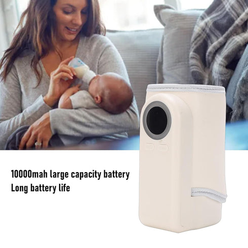 RiToEasysports 55C 2 10000mAh Bottle Warmer, Portable Milk Warmer Babies Bottle Heater Fast Heating to in Minutes