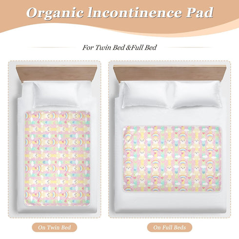 siphylline 52" 34" Polar Bear Cartoon Extra Large Resuable Changing Pad Covers Waterproof Washable Sheet Cover