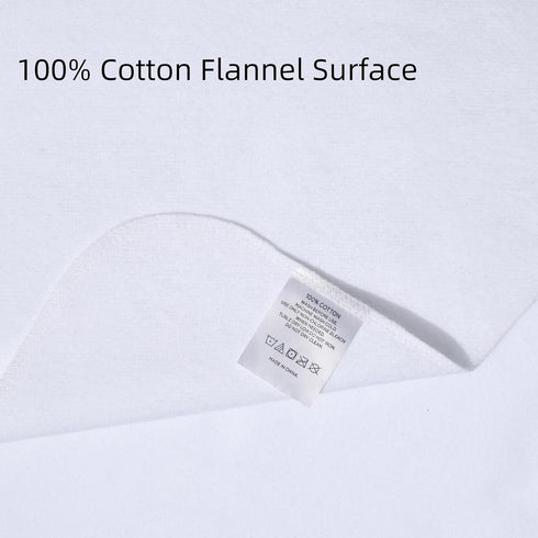 2 Pack 27" 50", Waterproof Crib Pad, x Reusable Incontinence Flannel Crib Protector for Baby, Toddler, Elders and Pets