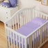 2 Pack, 28 52 8 Inch Entisn Satin Crib Sheets x x Soft Fitted Crib Mattress Sheets for Baby Girls, Light Purple Nursery