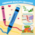 24 1-3, 2-4, 3-5 Colors Jumbo Crayons for Toddlers Non Toxic Large Crayon for Kids Washable Big Crayons Coloring Art