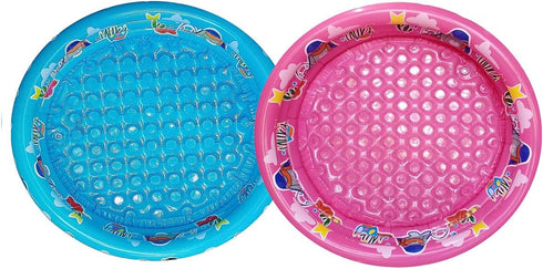 3 48X12Kids Swimming Rings Kiddie Pool for Toddler, Pool, Inflatable Baby Ball Pit Pool, Small Infant Pool (Blue)
