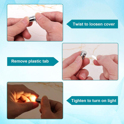 BTFO 30pcs 15 Miniature LED Lights, Mini Warm White Micro Lights with Extra Battery for Tiny Dollhouse DIY Crafts Party