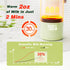 17oz Portable Bottle Warmer for Travel, Double Leakproof, Heating Milk & Water Faster, Cordless Milk Warmer with Two