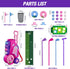 2 in 1 Toddler Golf Set, Upgraded Kids Golf Clubs with 12 Balls, Indoor Outdoor Sport Toys Gift