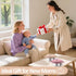 2 Pack 9 OZ BUSOHA Stainless Steel Toddler Snack Cups - Spill-Proof Baby Snack Containers with Silicone Catcher and Lid
