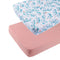 Onacosht Pack n Play Sheets 2 Pack for Baby Girl, Stretchy Jersey