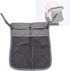 Dogxiong Portable Stroller Hanging Bag, Organizer with Two Storage Pockets for Baby Cloth, Bottle, Toy, Grey