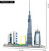 Architecture Dubai Micro Building Blocks Set, Skyline Series Adult and Children Assembly, World Famous Landmarks, 2545