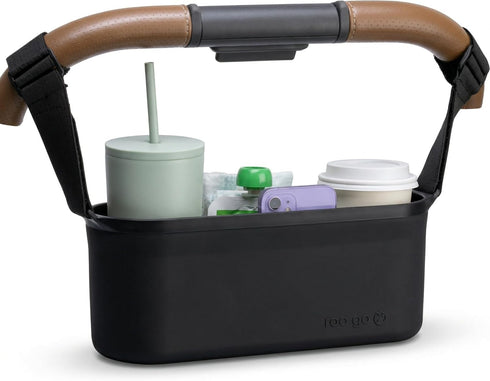 roo go Universal Silicone Stroller Organizer | Waterproof, Easy-Clean Caddy with Secure Cup Holders