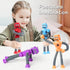 4 Pcs Telescopic Suction Cup Robot Toy - Cool Pop Tubes Sensory Toys for Toddlers, Educational Party Favors