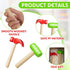 8 Pcs Toy Hammer Simulation, Wooden Hammers and Plastic Tools for Pretend Play Educational Toys for Kids