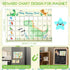khlerox 40 Potty Training Chart for Toddlers with Reusable Magnetic Star Stickers, Interactive Reward Chart for Toilet