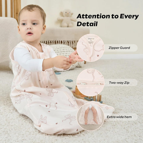 18-24 100% 3 Pack 0.5 2-Way JELLYMONI Baby Sleep Sack Months, Cotton TOG Baby Wearable Blanket Infant Sleep Sack