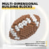 Set, 3D 14 (223 KADELE Football Block Adults challenging STEM Block Decoration, Miniature Educational Toys for Years
