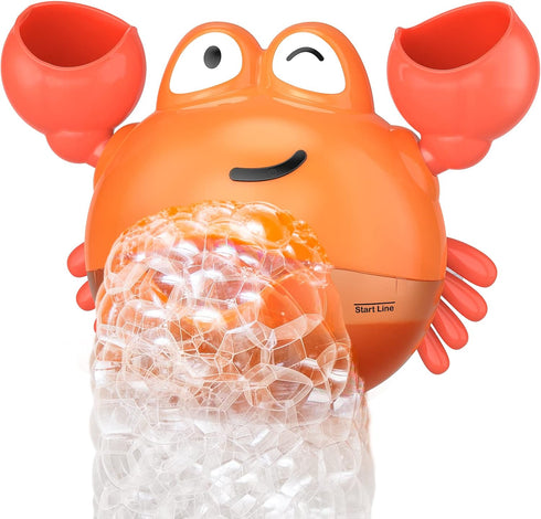 KINDIARY Bath Toy - Crab Bath Bubble Maker for Baby, Automatic Bubbles Machine Blower for Bathtub