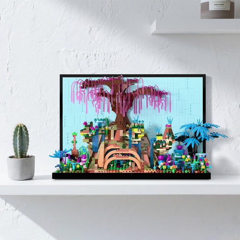 Set, 3D Set, 8+ Micro Brick Tree of Life Building Creative Nature World Model, Wall Art Home Office Decoration or Table