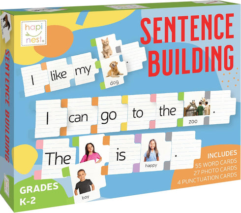Hapinest Sentence Building Learning Game for Kids - Grammar and Speech Therapy Activities for Kindergarten