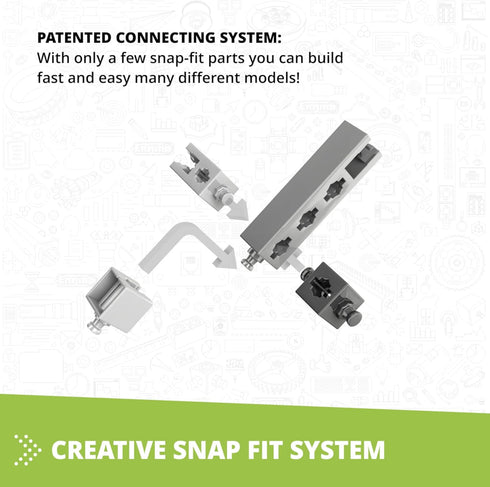 Engino Creative Builder STEM Toys, 15 Multimodel Set, Educational Engineering Kit for Kids 6+, Gift for Boys & Girls