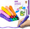 JUPITEARTH 12 Colors Crayons for Kids Ages 4-8 with Coloring Book &