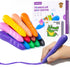 JUPITEARTH 12 Colors Crayons for Kids Ages 4-8 with Coloring Book &
