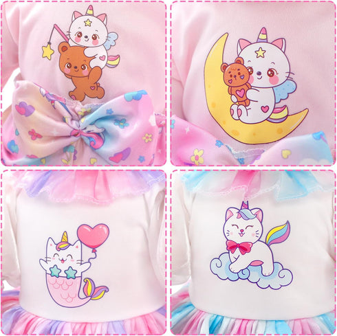 TDDS9 4 Sets 20-22 Inch 9 Doll Clothes and Accessories for Dolls, Pcs Clothes Dresses Outfits Including Dress