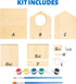 LotFancy DIY Bird House Kit: Wooden Birdhouse Arts and Crafts Painting Kit for Kids Ages 5+, Includes Paints