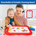 2-4 2 3 4 Kids Easel for Toddlers Age Art Magnetic White Board & Chalkboard Double Side Adjustable Stand Drawing