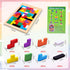 FFTROC Wooden Puzzles for Kids Ages 4-10, Thick Colorful 3D Russian Blocks and Brain Teaser Tangram Jigsaw STEM
