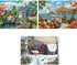 Set 500 18" 24" Bits and Pieces Value of Three Large Piece Jigsaw Puzzles for Adults Nature Jigsaw Puzzles by Artist