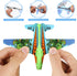 12 Pack Airplane Launcher Toys for Kids, 2 Launchers and 10 Foam Gliders, Indoor Outdoor Flying Party Favors