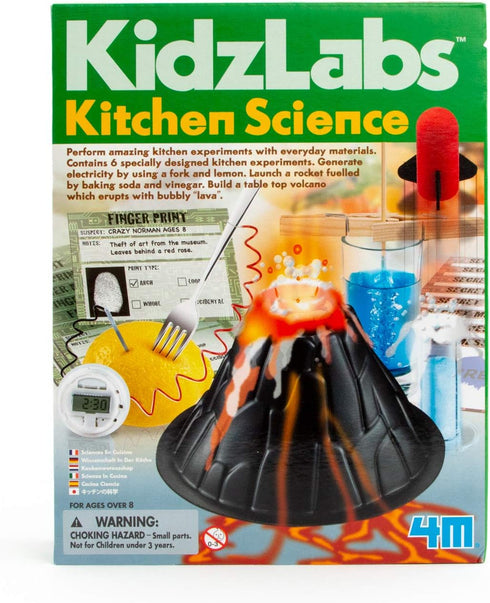 4M Kitchen Science Kit, DIY Chemistry Experiment Lab STEM Toys Gift for Kids & Teens