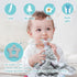 Elephant Baby Lovey, Unisex Newborn Security Blanket for Boys and Girls, Soft Lovie Baby Gifts, Grey