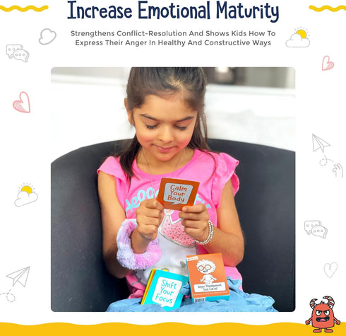 Open The Joy Anger Management Box Emotional Regulation Kit for Kids with Calming Tools, DIY Crafts, and Stress Relief